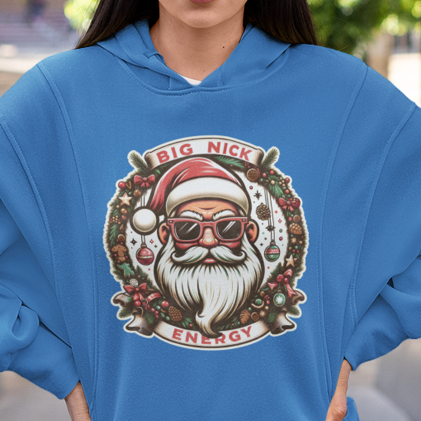 Big Nick Energy | Cool Santa Claus Christmas | Unisex Hoodie